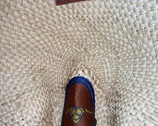 Bullhide Straw Western Hat with Floral Embroidery and Concho