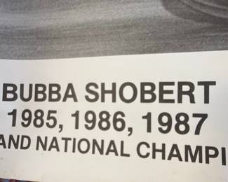 Bubba Shobert Signed Promotional Poster