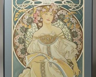 Alphonse Mucha F. Champenois "Reverie" Print