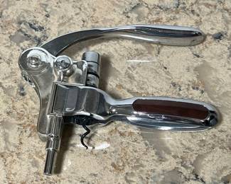 Rabbit Style Lever Corkscrew with Wood Inlays