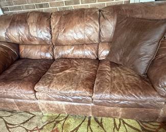 Brown Leather Sofa