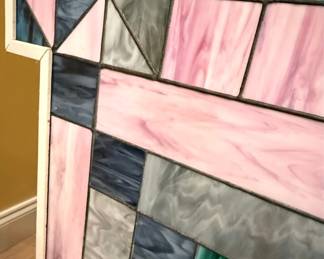 Stained Glass Style Geometric Panel