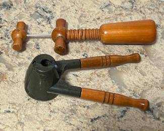 Vintage Nutcracker and Corkscrew Set