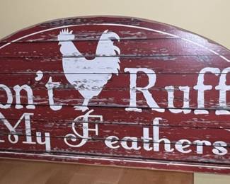 Farmhouse Style Rooster Wall Sign