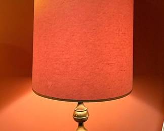 Mid-Century Modern Brass Table Lamp in the Hollywood Regency Style