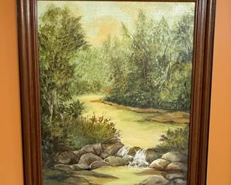 Landscape with Waterfall Style Oil Painting