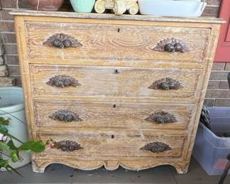 French Provincial Style Bleached Oak Chest of Drawers