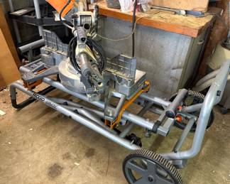 Ridgid R4221 12-inch Dual Bevel Sliding Miter Saw with Mobile Stand