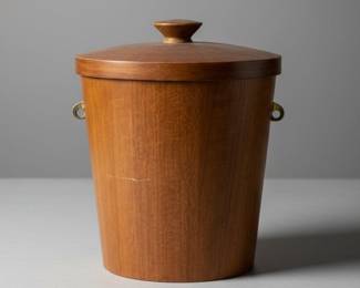 Mid-Century Modern KMC Japan Teak Ice Bucket