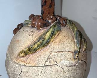 EC Studio Style Ceramic Pumpkin Lidded Jar