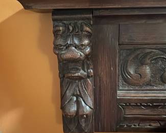 Renaissance Revival Style Wall Coat Rack