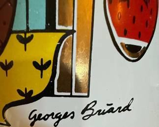 Georges Briard Ambrosia Pineapple Enamel Percolator