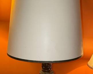 Cherub Motif Tole Table Lamp Style