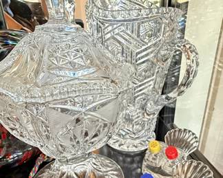 American Brilliant Period Style Cut Glass