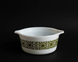 Pyrex Verde Pattern Square Casserole Dish