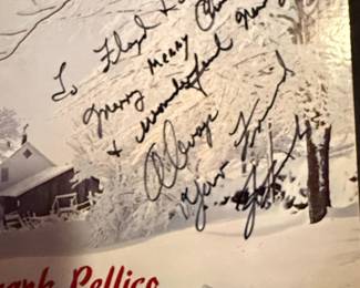 Frank Pellico Autographed Happy Holidays Vinyl Record