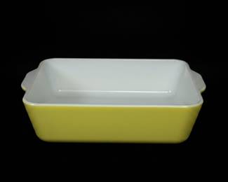 Pyrex 503 Primary Yellow Refrigerator Dish - 2 available