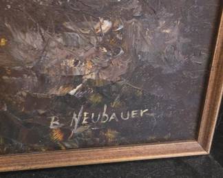 B. Neubauer Landscape Oil Painting
