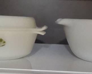 Fire King Meadow Green Casserole Dishes