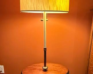 Mid Century Floor Lamp with Table