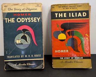 Mentor Classics The Odyssey and The Iliad Paperbacks by Homer, translated by W.H.D. Rouse