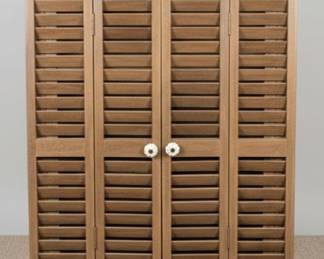 Farmhouse Style Shutter Mirror Cabinet - 3 available