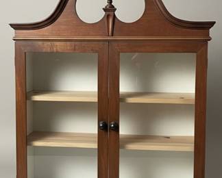 Chippendale Style Wall Curio Cabinet