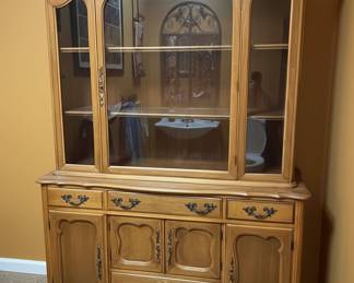 French Provincial Style China Cabinet