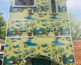 Custom Tiki Style Micro Travel Trailer (exterior)