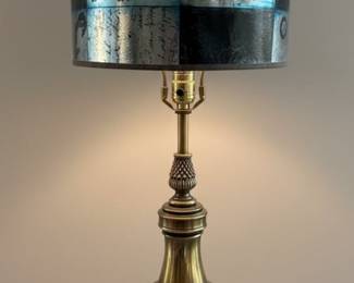 Hollywood Regency Style Brass Table Lamp