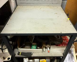 Utility Workbench with Integrated Tool Rack