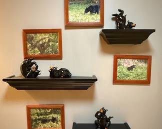 Bearfoots Black Bear Figurines by Jeff Fleming