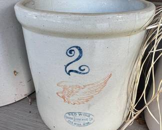 Red Wing 2 Gallon Stoneware Crock
