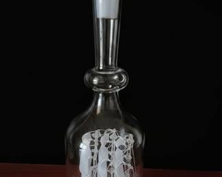 Glass Ship in a Bottle Decanter