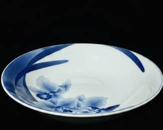Mikasa "Orchid" Blue and White Bowl