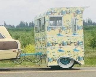 Custom Tiki Style Micro Travel Trailer (exterior)