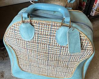 Vintage AMF Bowling Bag with Ball and Shoes