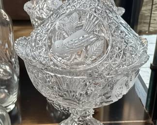Hofbauer The Byrdes Collection Crystal Compote