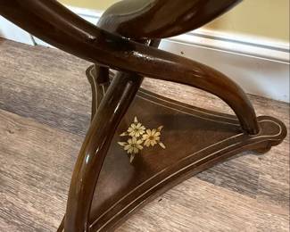 Antique French Marquetry Pedestal Table