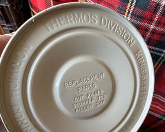 Vintage Thermos King-Seeley Red Plaid Picnic Set