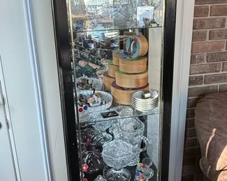 Pulaski Style Black Curio Cabinet