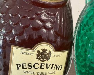 Pescevino Fish-Shaped Glass Decanters