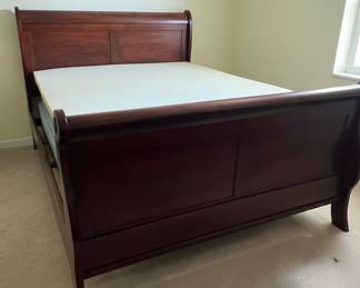 Louis Philippe Style Cherry Queen Sleigh Bed