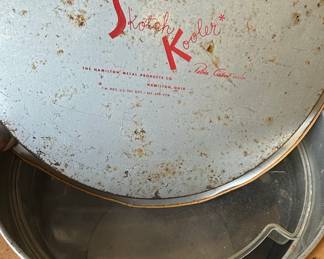 Vintage Skotch Kooler and Grill Collection with Thermos Lunch Box