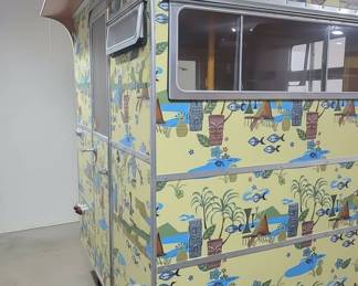 Custom Tiki Style Micro Travel Trailer