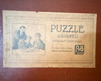 Vintage Swedish P&B Wooden Jigsaw Puzzles
