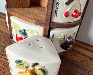 Wall-Mounted Fruit Spice Rack