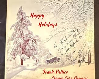 Frank Pellico Autographed Happy Holidays Vinyl Record