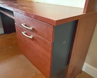 Bush Furniture Somerset L-Shaped Desk with Hutch