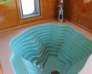 Custom Tiki Style Micro Travel Trailer (interior)